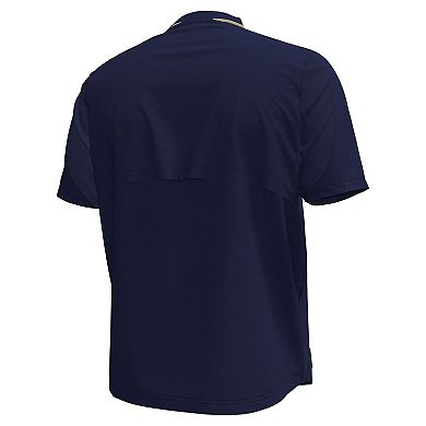 Men's Under Armour Navy Navy Midshipmen Motivate Quarter-Zip Top