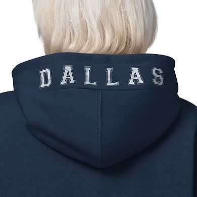 Women's Starter Navy Dallas Cowboys 4th Down Full-Zip Hoodie