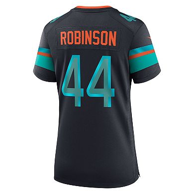 Women's Nike Chop Robinson Pitch Blue Miami Dolphins 2025 Rivalries Collection Game Jersey