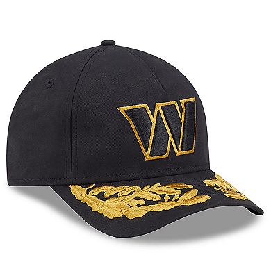 Men's New Era x Alpha Industries Black Washington Commanders A-Frame 9FORTY Adjustable Hat