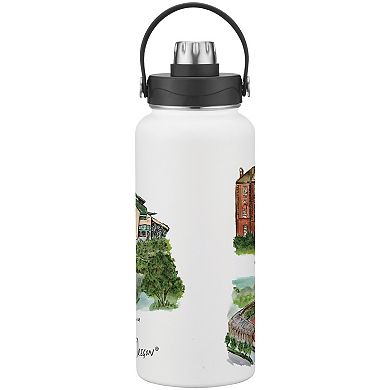 Oregon Ducks Laura Wilcox Watercolors 34oz. Water Bottle