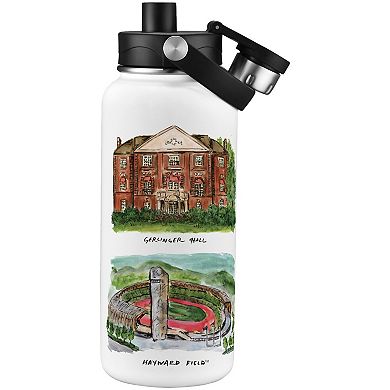 Oregon Ducks Laura Wilcox Watercolors 34oz. Water Bottle