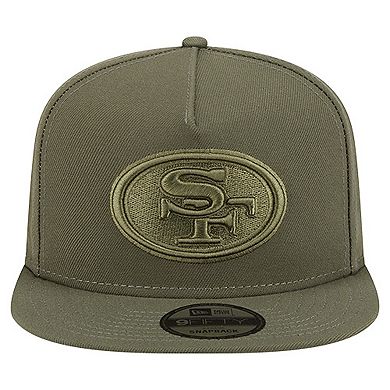 Youth New Era Olive San Francisco 49ers Color Pack A-Frame 9FIFTY Snapback Hat