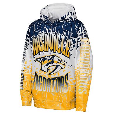 Youth Outerstuff Navy Nashville Predators Frozen Frenzy Hoodie