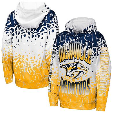 Youth Outerstuff Navy Nashville Predators Frozen Frenzy Hoodie