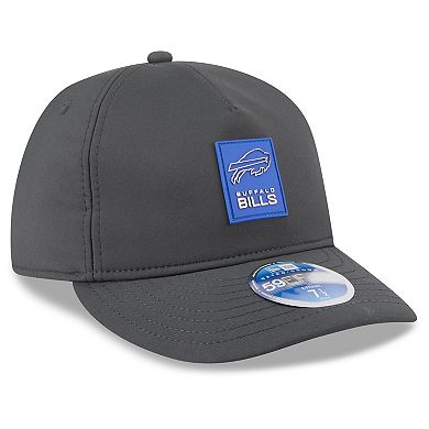 Men's New Era Charcoal Buffalo Bills 2025 Sideline Cold Weather Retro Crown 59FIFTY Fitted Hat