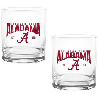 Alabama Crimson Tide Two-Pack 14oz. Established Rocks Glass Set