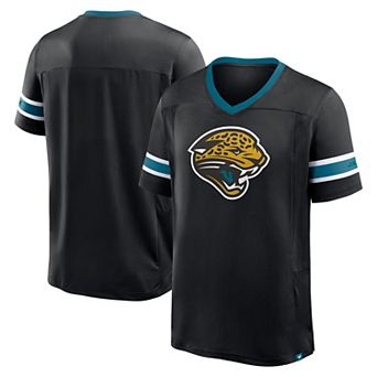 Men's Fanatics Black Jacksonville Jaguars Hometown Premium Hashmark V-Neck T-Shirt