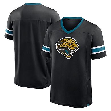 Men's Fanatics Black Jacksonville Jaguars Hometown Premium Hashmark V-Neck T-Shirt