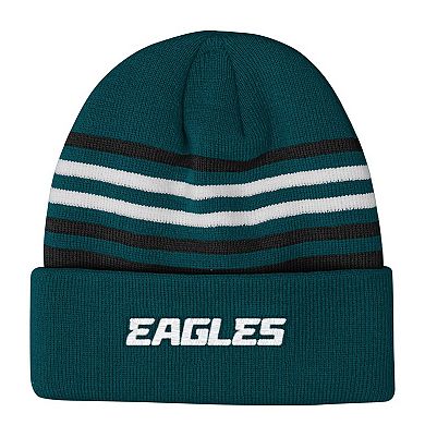 Youth Outerstuff Midnight Green Philadelphia Eagles Essentials Cuffed Knit Hat