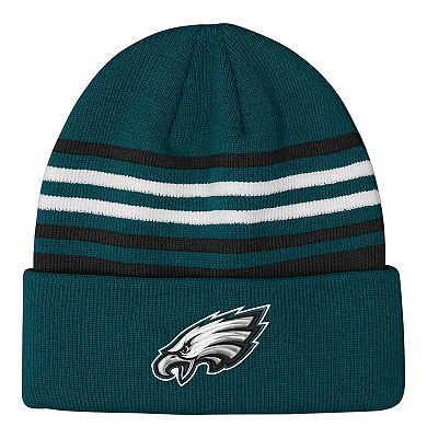 Youth Outerstuff Midnight Green Philadelphia Eagles Essentials Cuffed Knit Hat