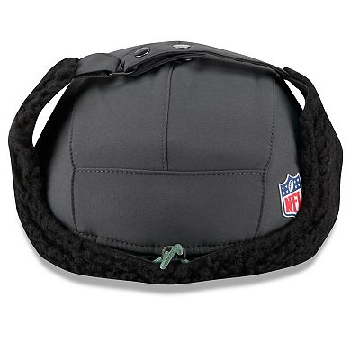Men's New Era Charcoal Green Bay Packers 2025 Sideline Cold Weather Runner Dog Ear Adjustable Hat