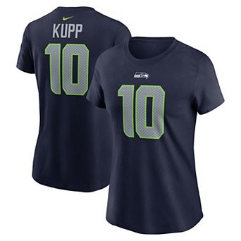 Women's Nike Cooper Kupp College Navy Seattle Seahawks Player Name & Number T-Shirt