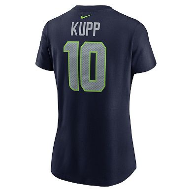 Women's Nike Cooper Kupp College Navy Seattle Seahawks Player Name & Number T-Shirt