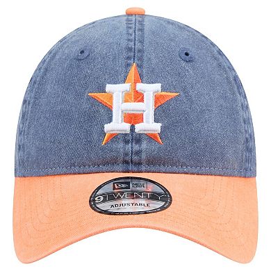 Men's New Era Navy/Orange Houston Astros Select 9TWENTY Adjustable Hat