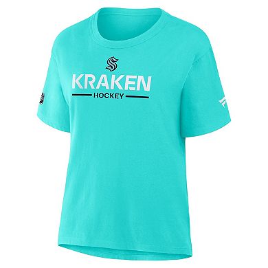 Women's Fanatics Ice Blue Seattle Kraken Authentic Pro Primary T-Shirt