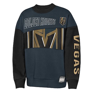 Youth Outerstuff Steel/Black Vegas Golden Knights Impact Player Sweatshirt
