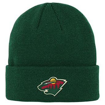 Youth Outerstuff Green Minnesota Wild 2.0 Essential Cuffed Knit Hat