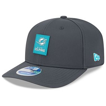 Men's New Era Charcoal Miami Dolphins 2025 Sideline Cold Weather 9SEVENTY Adjustable Hat