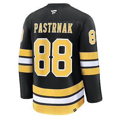 Men's Fanatics David Pastrnak Black Boston Bruins Home Premium Player Jersey