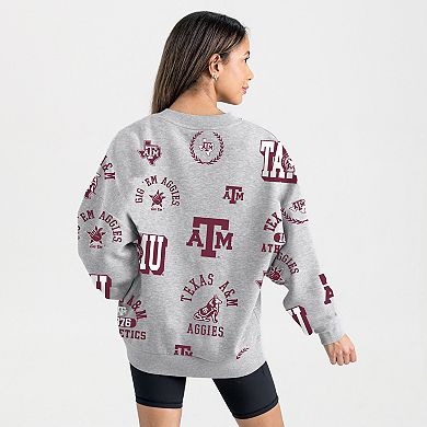 Women's Gameday Couture Gray Texas A&M Aggies Always on Repeat Fleece Sweatshirt