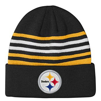 Youth Outerstuff Black Pittsburgh Steelers Essentials Cuffed Knit Hat