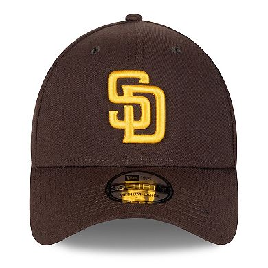 Men's New Era Brown San Diego Padres 2025 MLB Postseason Side Patch 39THIRTY Flex Hat
