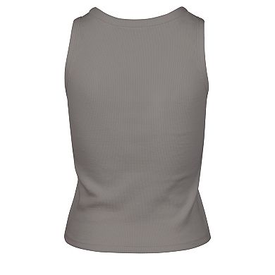 Women's '47 Gray Dallas Mavericks Cropped Skyhook Baby Rib Tank