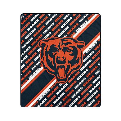 Pegasus Chicago Bears 50" x 60" Diagonal Lined Wordmark Ultra Soft Blanket