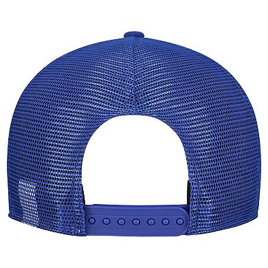 Men's New Era Gray/Royal Buffalo Bills Cork Split Panel 9FIFTY Trucker Snapback Hat