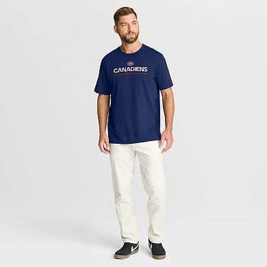Men's Fanatics Navy Montreal Canadiens Authentic Pro Primary T-Shirt