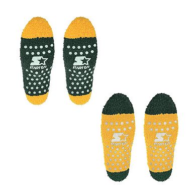 Women's Starter Green/Gold Green Bay Packers Home and Away Cozy Socks 2 Pack