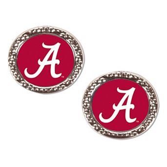 WinCraft Alabama Crimson Tide Round Team Post Earring