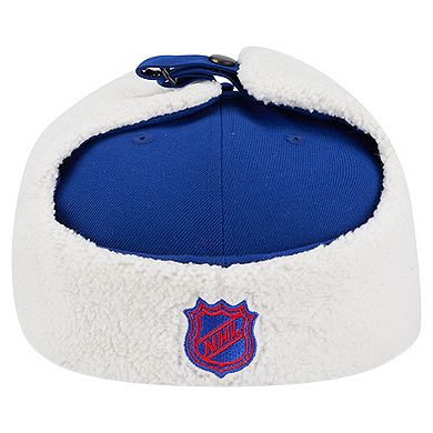 Men's New Era Blue New York Rangers Injection Dog Ear Classic Fitted Hat