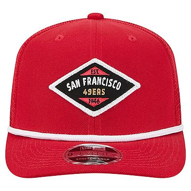 Men's New Era Scarlet San Francisco 49ers Team 9SEVENTY Adjustable Hat