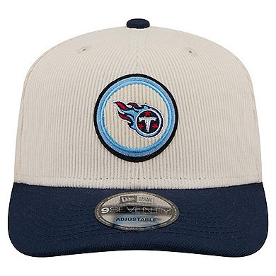 Men's New Era Stone Tennessee Titans Loyal Corduroy 9SEVENTY Adjustable Hat