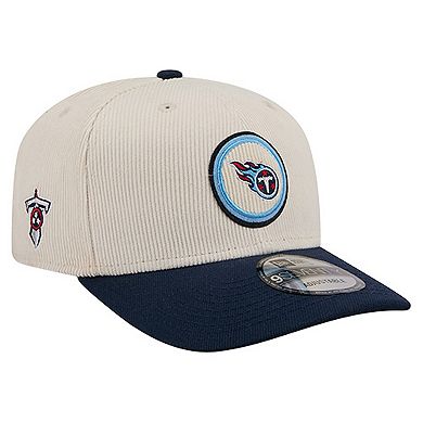 Men's New Era Stone Tennessee Titans Loyal Corduroy 9SEVENTY Adjustable Hat