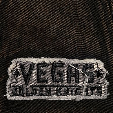 Men's Mitchell & Ness Black Vegas Golden Knights Downtown Snow Wash Pro-Crown Adjustable Hat