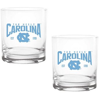 North Carolina Tar Heels Two-Pack 14oz. Established Rocks Glass Set