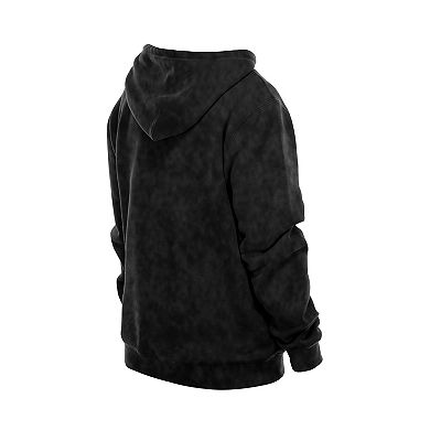 Men's New Era Black Oklahoma City Thunder Sport Night Mineral Wash Pullover Hoodie