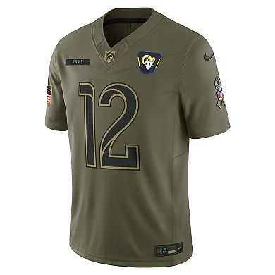 Men's Nike Puka Nacua Olive Los Angeles Rams 2025 Salute to Service Limited Jersey