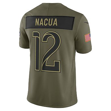 Men's Nike Puka Nacua Olive Los Angeles Rams 2025 Salute to Service Limited Jersey