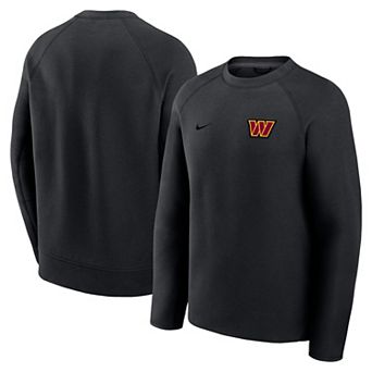 Men's Nike Black Washington Commanders Tech Fleece Raglan Sweatshirt