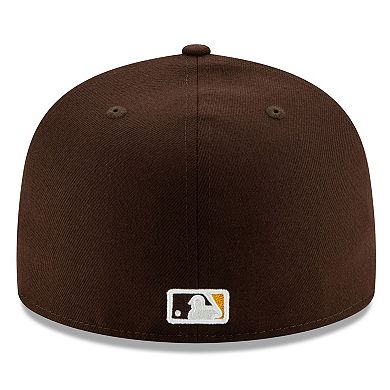 Men's New Era Brown San Diego Padres 2025 MLB Postseason Side Patch 59FIFTY Fitted Hat