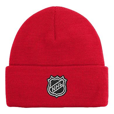 Youth Outerstuff Red Chicago Blackhawks 2.0 Essential Cuffed Knit Hat