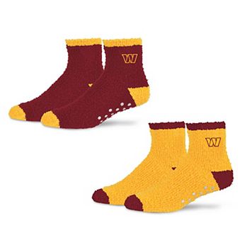 Women's Starter Burgundy/Gold Washington Commanders Home and Away Cozy Socks 2 Pack