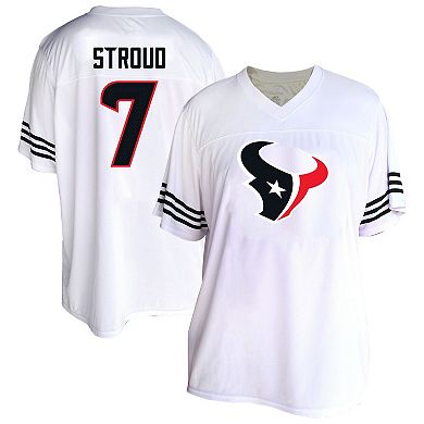 Women's Fanatics C.J. Stroud White Houston Texans Plus Size Fashion Jersey