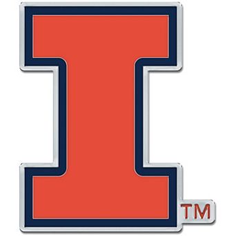 WinCraft Illinois Fighting Illini Colored Chrome Auto Emblem
