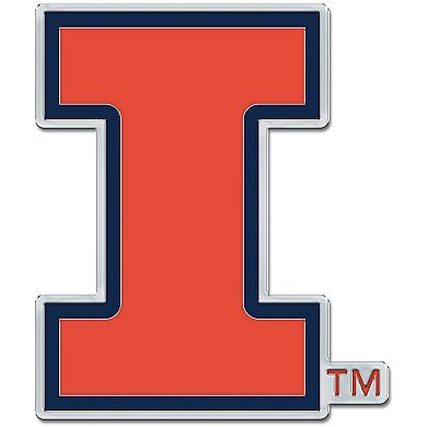 WinCraft Illinois Fighting Illini Colored Chrome Auto Emblem