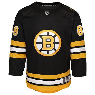 Youth David Pastrnak Black Boston Bruins Home Premier Player Jersey